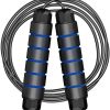 LT Skipping Rope Tangle-Free with Ball Bearings Rapid Speed Jump Rope Cable Ideal for Fitness Gym. – Blue