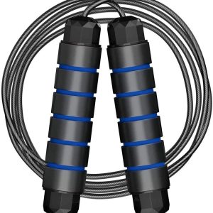 LT Skipping Rope Tangle-Free with Ball Bearings Rapid Speed Jump Rope Cable Ideal for Fitness Gym.