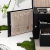 Lockable Jewelry Box 3-Tier Display Case