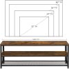 Industrial TV Cabinet Sturdy Wooden Entertainment Unit