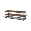 Industrial TV Cabinet Sturdy Wooden Entertainment Unit