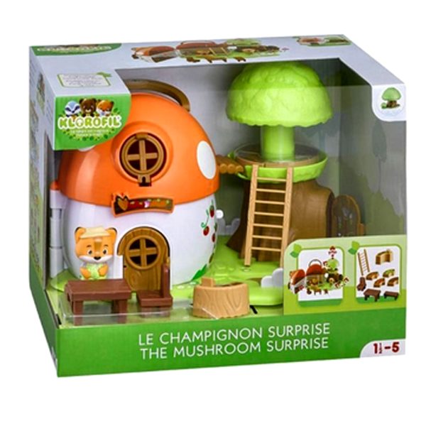 Klorofil The Mushroom Surprise Shop House with Figure