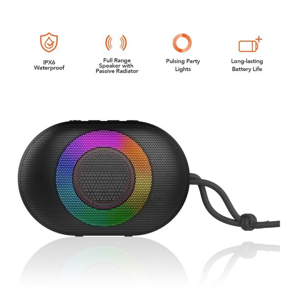 mbeat Bump IPX6 Portable RGB Bluetooth Party Speaker – B1