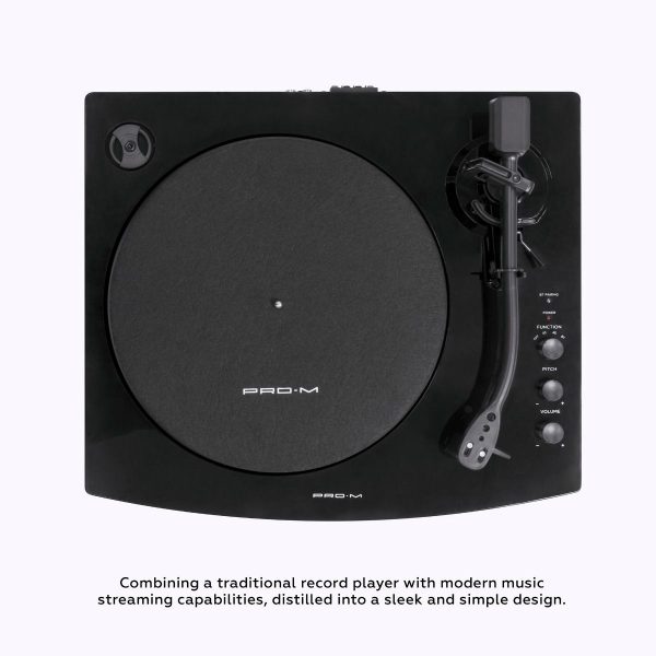 mbeat Pro-M Turntable with Bluetooth Speakers (Black)