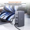 mbeat 14-in-1 USB4 Docking Station with 8K Video, 40Gbps Data – Space Grey