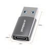 mbeat Elite USB 3.0 (Male) to USB-C (Female) Adapter – Space Grey