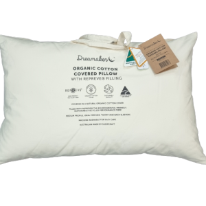 Dreamaker Organic Cotton Covered Pillow with Repreve