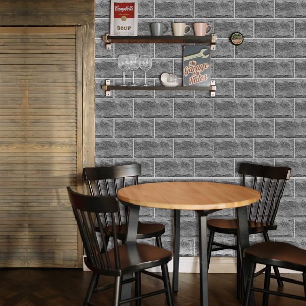 Waterproof Tiles Wallpaper Stickers Bathroom Kitchen – Stone Brick