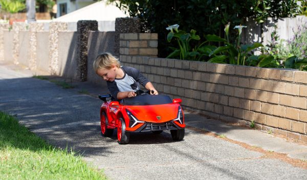 Ferrari Inspired 12V Ride-on Electric Car with Remote Control – Red