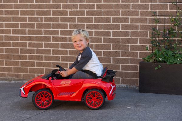 Ferrari Inspired 12V Ride-on Electric Car with Remote Control – Red