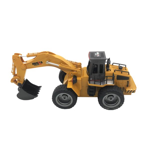 Remote Control Excavator Model Truck (6-Channel) w/ Driving Cab & Bucket