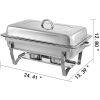 9L Chafing Dish Set Buffet Pan Bain Marie Bow Stainless Steel Food Warmer – 1 X 9L