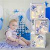 ONE Balloons Box Clear Gift Boxes Gift Birthday Baby Shower Party AU