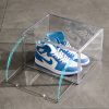 Shoe Display Box Clear Container Stackable Boxes Storage Case