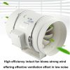 Silent Extractor Fan Duct Hydroponic Inline Exhaust Vent Industrial – 8″ Inch