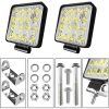 10PCS 80W CREE FLOOD LED Work Lights 12V 24V Boat Camping Square 4inch Bar