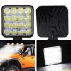 10PCS 80W CREE FLOOD LED Work Lights 12V 24V Boat Camping Square 4inch Bar