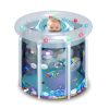 Portable Children Pool Home Transparent Inflatable PVC Bathtub Barrel Bucket