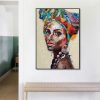 African women 2 Sets Black Frame Canvas Wall Art – 50×70 cm