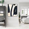 Black Ink Black Frame Canvas Wall Art – 50×70 cm