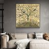 Tree Of Life Black Frame Canvas Wall Art – 50×50 cm