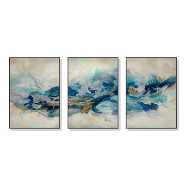 The Universal 3 Sets Black Frame Canvas Wall Art – 40×60 cm