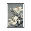 Floral Lily II Black Frame Canvas Wall Art – 50×70 cm