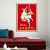 Pates Baroni Pasta Gold Frame Canvas Wall Art – 50×70 cm