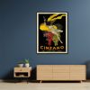 Cinzano Black Frame Canvas Wall Art – 50×70 cm