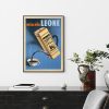 Miscela Leone, 1950 Black Frame Canvas Wall Art – 50×70 cm