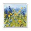 Wall Art 80cmx80cm Joyful In July White Frame Canvas