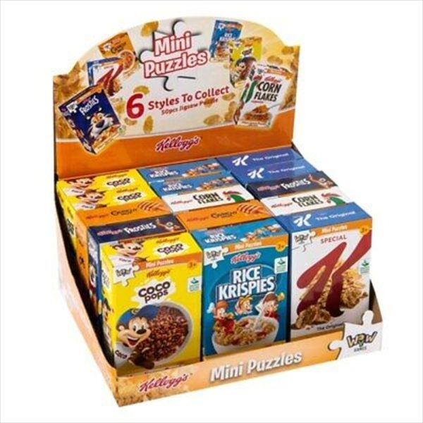 Mini  Puzzle Kellogg’s 50 Piece Assorted (CHOSEN AT RANDOM)