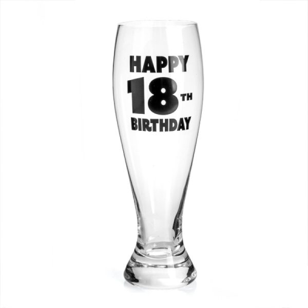 Pilsner Glass – 18th Birthday