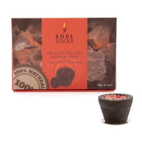 Soul Sticks Dragon’s Blood Incense Cup – Set of 6