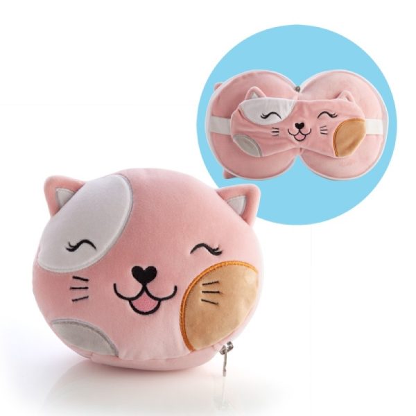 Smoosho’s Pals Travel Cat Mask & Pillow