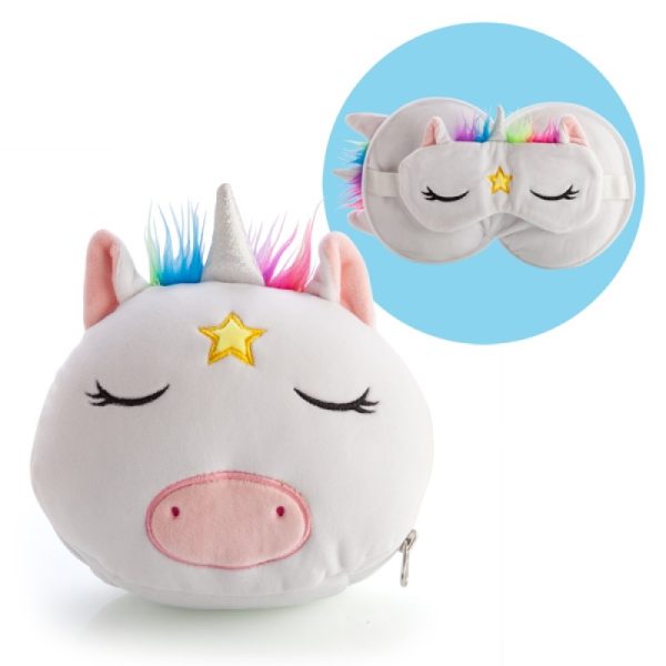 Smoosho’s Pals Travel Unicorn Mask & Pillow