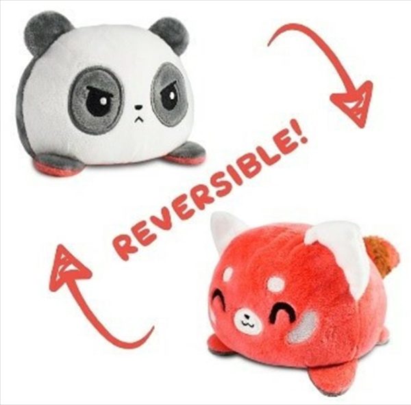 Reversible Plushie – Panda Black/Red