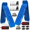 X-BULL Recovery tracks Boards 10T 2 Pairs Sand Mud Snow With Mounting Bolts pins Blue