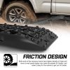 X-BULL 2PCS Recovery Tracks Boards Snow Tracks Mud tracks 4WD With 4PC mounting bolts Black