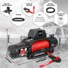 X-BULL Electric Winch 13000LBS 12V Synthetic Rope 28M Wireless Offroad 4WD 4×4