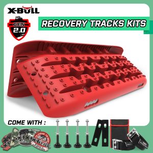 X-BULL Recovery tracks 10T Sand Mud Snow RED Offroad 4WD 4×4 91cm Gen 2.0