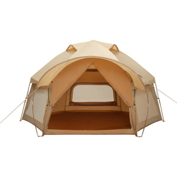 Large Space Luxury Frog Hexagonal Tent 5-8 Person Double Layer – Khaki