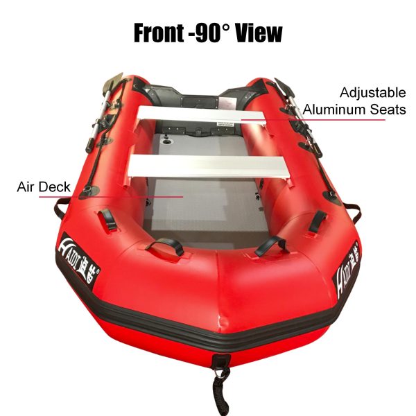 2.3m Inflatable Dinghy Boat Tender Pontoon Rescue – Red