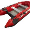 2.3m Inflatable Dinghy Boat Tender Pontoon Rescue – Red