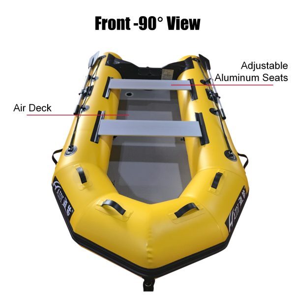 3m Inflatable Dinghy Boat Tender Pontoon Rescue- Yellow