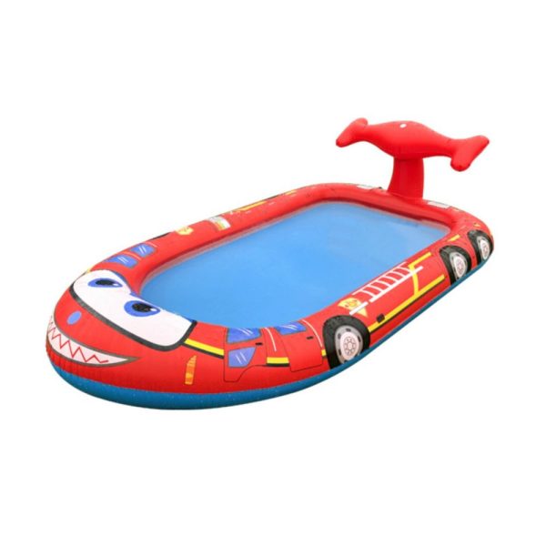 Inflatable Sprinkler Pool for Kids – Fire Engine