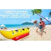 Inflatable Boat Tube 3-Person Towable Tube For Boating  Banana Float