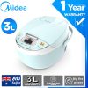 Midea 3L Multi Function Smart Kitchen Electric Rice Cooker 605W Green Color