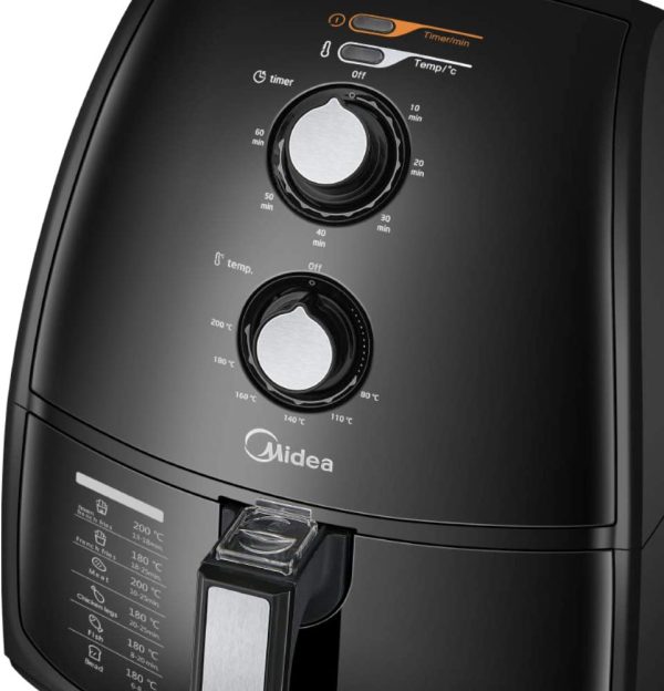 Midea 4L 1500W Multi-functional Air Fryer – Black