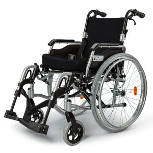 EQUIPMED 24 Inch Portable Folding Wheelchair 24